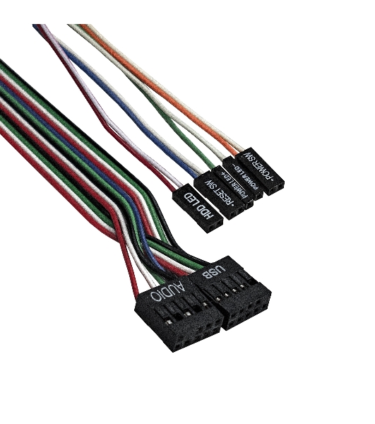 Компьютерный корпус MiniITX ExeGate MI-209 Black, miniITX/mATX, (M300, 80мм), 2хUSB, Audio