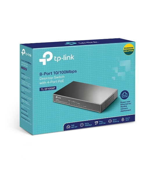 Коммутатор TP-Link SMB TL-SF1008P Коммутатор 8-port 10/100M Desktop PoE Switch