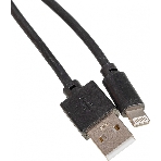 Кабель USB (m)-Lightning (m) 2м черный, фото 1