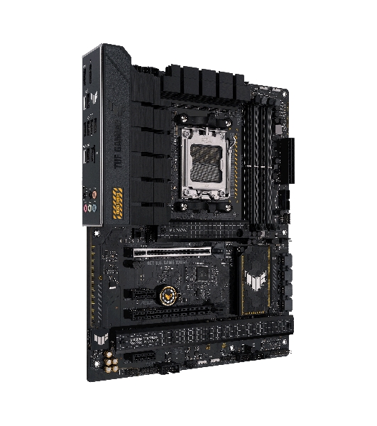 Материнская плата ASUS TUF GAMING B650-PLUS, AM5, AMD B650, 4xDDR5, 4xSATA, 3xM.2, 1xPCI-E 4.0 x16, 1xPCI-E 4.0 x4, 2xPCI-E x1, 1xHDMI, 1xDP, 1x 2.5Gb LAN, 2xUSB-A 3.2 Gen 2, 1xUSB-A 3.2 Gen 2x2, 1xUSB-C 3.2 Gen 2, 5x3.5 мм, 7.1, ATX
