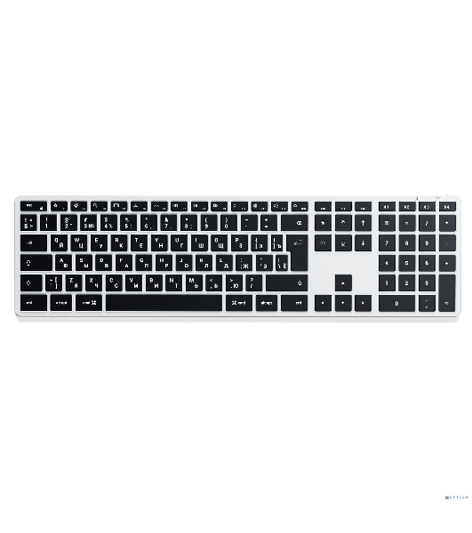 Клавиатура беспроводная Satechi Slim X3 Bluetooth Backlit Keyboard, Bluetooth, Серебристый ST-BTSX3S-RU