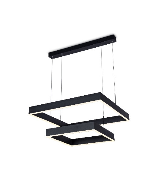 Светильник Ambrella light FA6633/2 BK черный 108W 600*600*720 (ПДУ РАДИО 2.4G)
