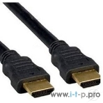 Кабель Cablexpert HDMI CC-HDMI4F-6, 19M/19M, v2.0, медь, позол.разъемы, экран, плоский кабель, 1.8м, черный, пакет, фото2