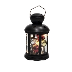Декоративный фонарь Neon-night с шариками 12х12х20,6 см, черный корпус, теплый белый цвет свечения, фото3