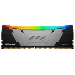 Оперативная память Kingston Fury Renegade, DDR4, 8Gb (1x8GB), 3200MHz, CL16, DIMM, с радиатором, серебристый, RGB, черный, фото 1