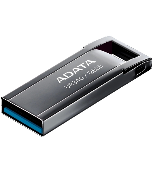 Флешка USB ADATA UR340 (AROY-UR340-128GbK), 128Gb, USB 3.2, R/W 100/30, черный