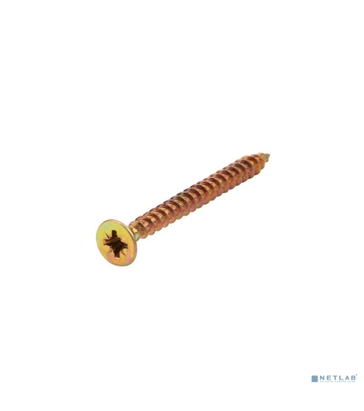 Саморез универсальный Kranz 4.5х50, желтый цинк, короб (200 шт./уп.)