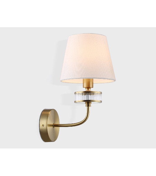 Настенный светильник Ambrella light LH71255 BS/WH латунь/белый E14 max 40W 210*160*310