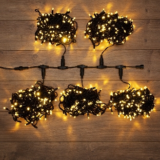 Гирлянда Neon-night LED ClipLight 24V, 5 нитей по 20 метров, цвет диодов теплый белый