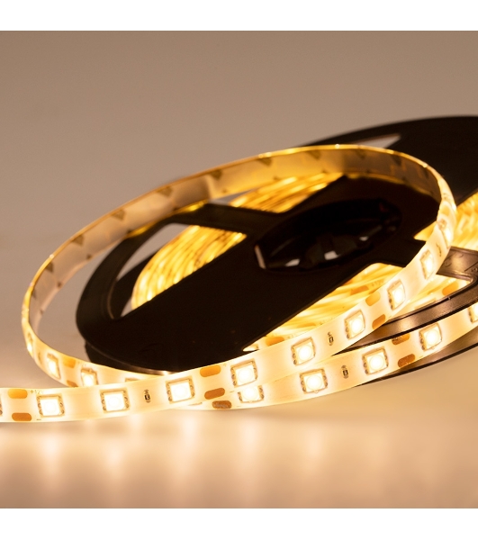 Лента светодиодная силикон, 10 мм, IP65, SMD 5050, 60 LED/m, 12 V, цвет свечения теплый белый