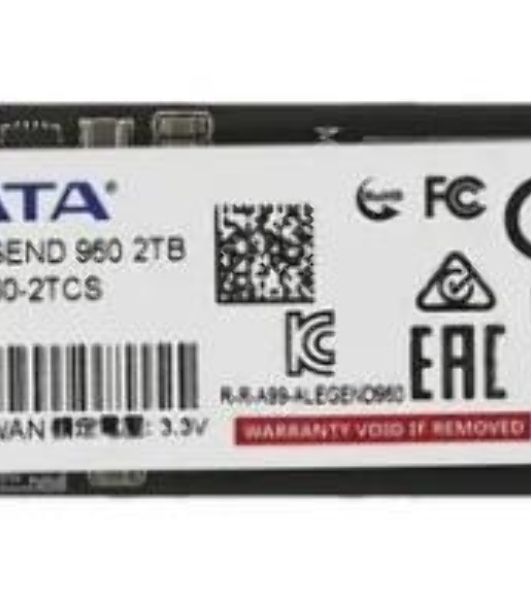 Накопитель SSD ADATA LEGEND 960, 2Tb, PCIe 4.0 x4, M.2 2280, NVMe, R/W 7400/6800, с радиатором