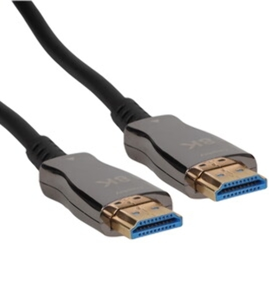Кабель HDMI Wize AOC-8K-HM-HM-70M оптический, 70 м, 8K/60HZ, 4:4:4, v.2.1, ARC, 19M/19M, черный, коробка