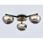 Светильник Ambrella light LH12006/3 BK/GD/SM черный/золото/дымчатый 18W 3000K D640*170, фото8