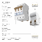 Автоматический выключатель Werkel 3P  10 A  C  4,5 кА W903P104, фото3