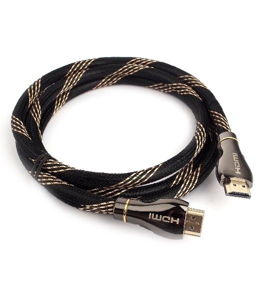 Кабель Cablexpert HDMI CCP-HDMI8К-1.5M, 19M/19M, v2.1, 8К, медь, позол.разъемы, экран, оплетка, 1.5м, черный, пакет