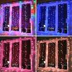 Гирлянда Neon-night 'Светодиодный Дождь' 2х2м, свечение с динамикой, прозрачный провод, 230 В, диоды RGB, 200 LED, фото2