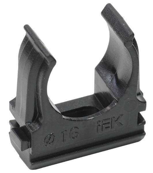 Держатель с защелкой CF16 IEK черный CTA10D-CF16-K02-100