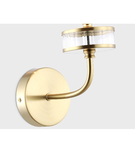 Настенный светильник Ambrella light LH71255 BS/WH латунь/белый E14 max 40W 210*160*310