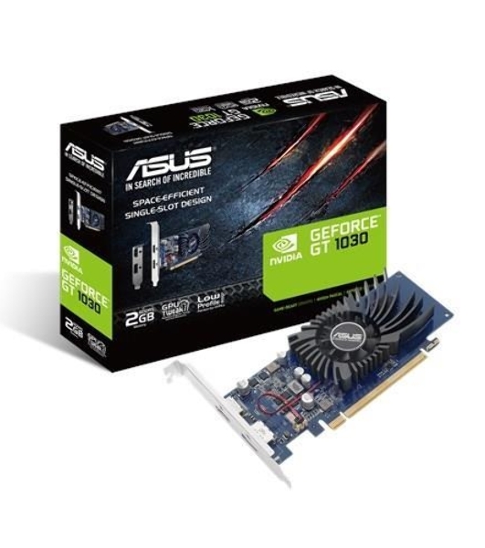 Видеокарта Asus GT1030-2G-BRK nVidia GeForce GT 1030 2048Mb 64bit GDDR5 1228/6008/HDMIx1/DPx1/HDCP PCI-Elow profile Ret