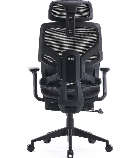 Кресло Cactus CS-CHR-MC01-GYBK серый, сетка, подголовник