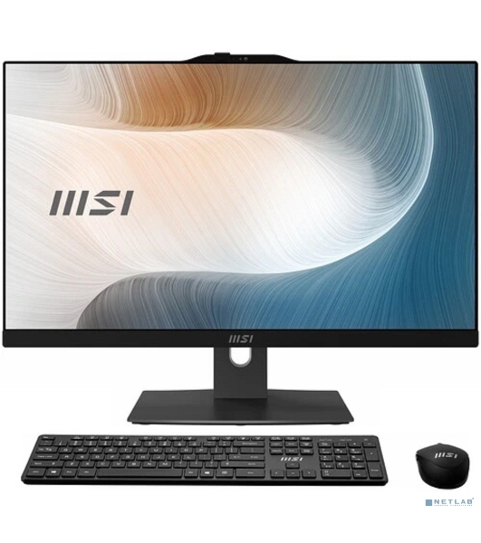 Моноблок MSI Modern AM242P 1M AiO 23,8' FHD (1920x1080)IPS AG Non-touch,Core i3-100U (1.2GHz),8Gb DDR5(1*8GB),512Gb SSD M.2, Intel UHD, WiFi, BT, camera, WirelessKB&mouse Eng/Rus, No OS,1y,черный (9S6-AE0721-1477/9S6-AE0721-1032)