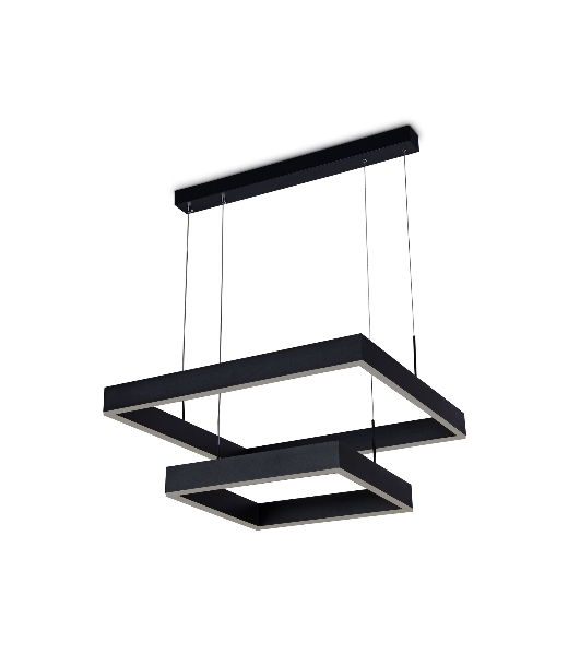 Светильник Ambrella light FA6633/2 BK черный 108W 600*600*720 (ПДУ РАДИО 2.4G)