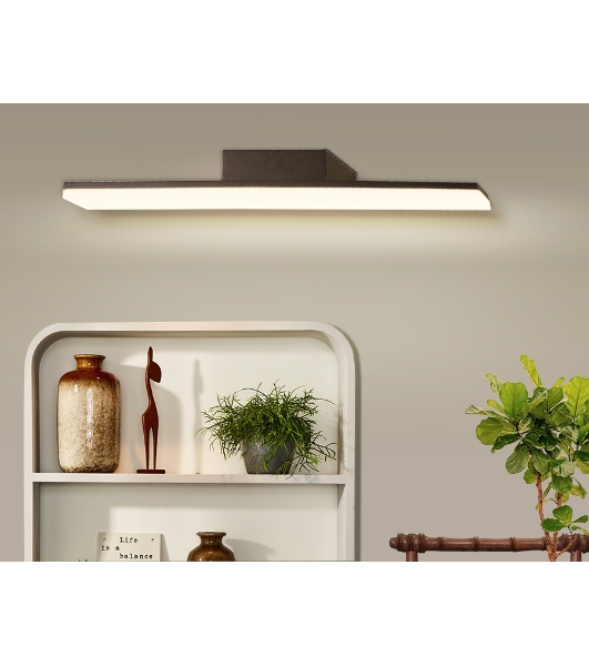 Настенный светодиодный светильник Ambrella light FW422 SCF кофе песок LED 4200K 15W 500*50*100