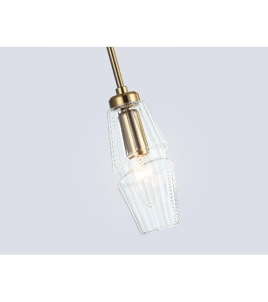 Светильник Ambrella light LH55208 BS/CL латунь/прозрачный E14 max 40W D80*270
