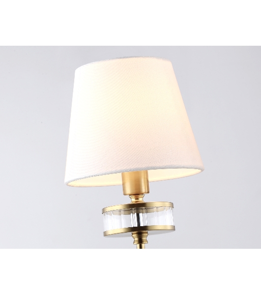 Настенный светильник Ambrella light LH71255 BS/WH латунь/белый E14 max 40W 210*160*310