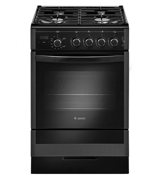 Плита газовая Gefest ПГ 5300-03 0046 черный, конфорок 4 шт, духовка 52 л, 50 см x 85 см x 58.5 см