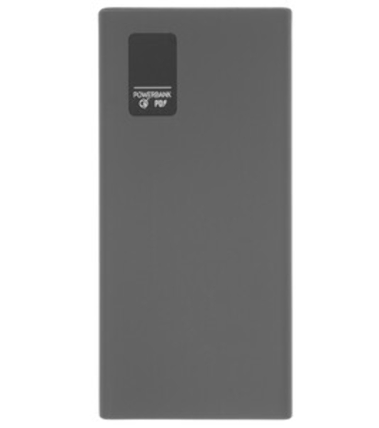 Портативный аккумулятор OLMIO QR-10, 10000mAh, 22.5W, QuickCharge3.0/PowerDelivery, LCD, серый