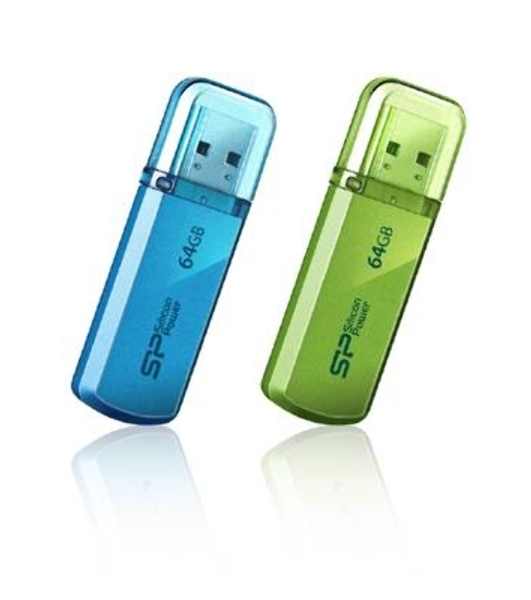 Флешка USB 64Gb Helios 101 SP064GbUF2101V1N USB 2.0 зеленый