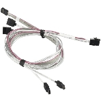 Кабель SuperMicro CBL-SAST-0556 HDmSAS-4xSATA 90/90/75/75cm, фото 1