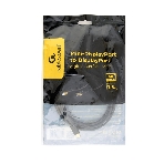 Кабель miniDP<->DP Cablexpert CCP-mDP2-6, 20M/20M, v.1.2, 4K, 1.8м, черный, позол.разъемы, пакет, фото 1