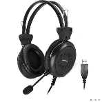 Гарнитура A4Tech HU-30 чёрный, проводная, фото17