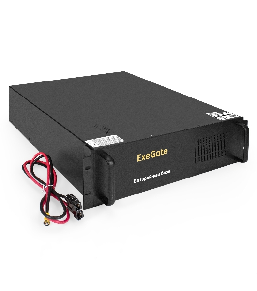 Батарейный блок ExeGate PowerExpert BX-3U.240V.20S7Ah для ULS-575-6kVA/ULS-575-10kVA встроенные батареи 12V 7.2Ah - 20шт, Rackmount 3U, металлический корпус, черный