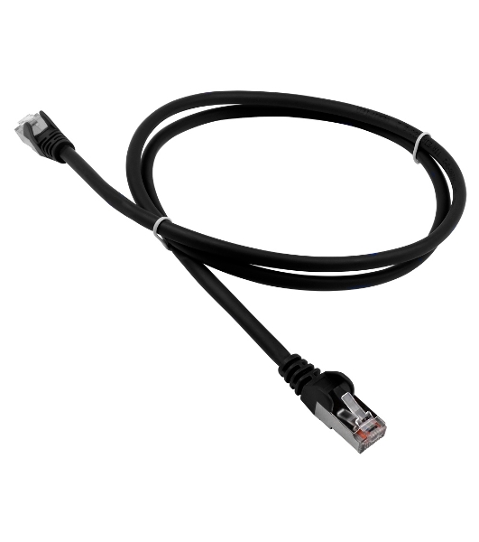 Патч-корд LANMASTER LSZH FTP cat.5e, 10.0 м, черный