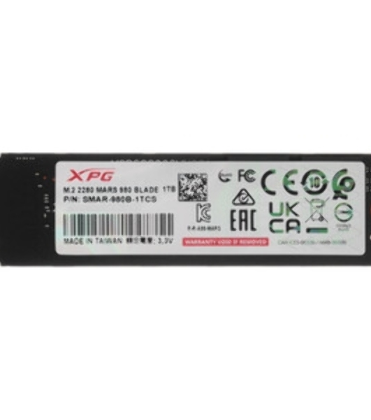 Накопитель SSD ADATA XPG MARS 980 BLADE, 1Tb, PCIe 5.0 x4, M.2 2280, NVMe, R/W 14000/13000