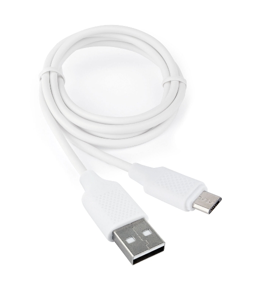 Кабель USB2.0 Cablexpert CCB-mUSB2-AMBMO2-1MW, AM/microB, издание Classic 0.2, 1м, белый, блистер