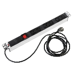 Аксессуар ЦМО Блок розеток Rem-16 с выкл., 9 IEC 60320 C13, 16A, алюм., 19', шнур 1,8 м. (R-16-9C13-V-440-1.8), фото6