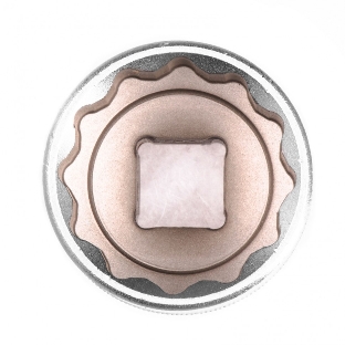 Головка торцевая, 32 мм, 12-гранная, CrV, 1/2', хромированная Stels