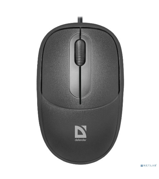 Мышь проводная Defender Datum MS-980 черный, 1000 dpi, USB, кнопки - 3