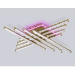 Потолочный светодиодный светильник Ambrella light FL6263 GD золото 115W 3000K-6400K+RGB 810*810*130 (ПДУ ИК), фото6
