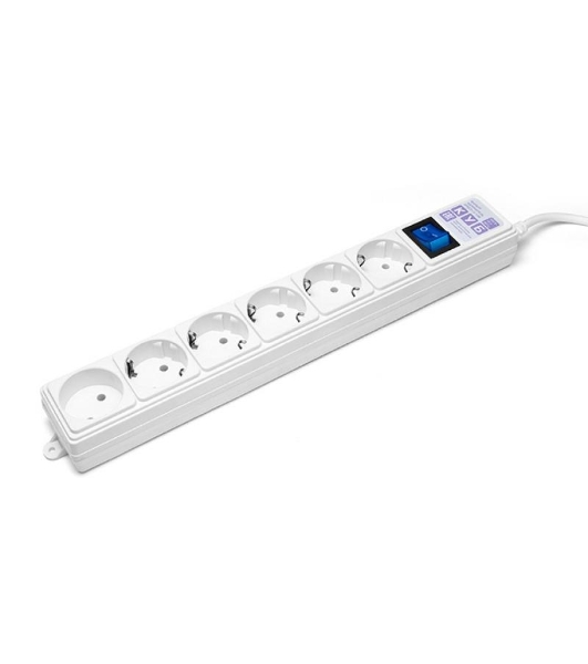Фильтр-удлинитель PowerCube (SPG(5+1)-16B-3M) 6 розеток, 3м,16А/3,5 кВт, белый