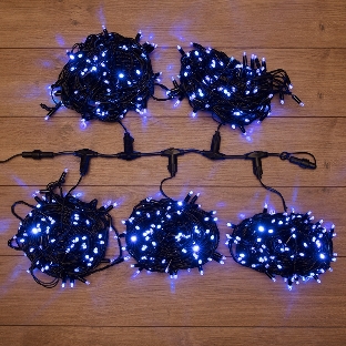 Гирлянда Neon-night LED ClipLight 24V, 5 нитей по 20 метров, цвет диодов синий
