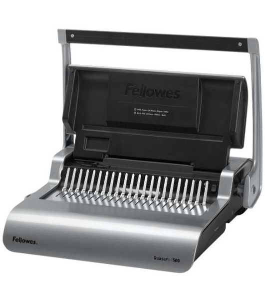 Переплетчик Fellowes QUASAR+ на пластиковую пружину, сшивает до 500 лст., перфорирует 22 лст., шт