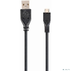 Кабель Filum USB 2.0 Pro, 1.8 м., черный, 2A, разъемы: USB A male- USB micro B male, пакет. (FL-CPro-U2-AM-microBM-1.8M), фото 1