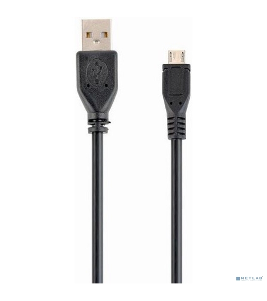 Кабель Filum USB 2.0 Pro, 1.8 м., черный, 2A, разъемы: USB A male- USB micro B male, пакет. (FL-CPro-U2-AM-microBM-1.8M)