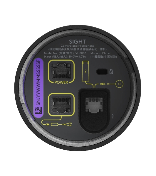 Веб-камера Logitech Sight 3840x2160, 60 кадр/с, USB Type-C, микрофон (7 шт, шумоподавление), автокадрирование, крепление на штатив, графитовый