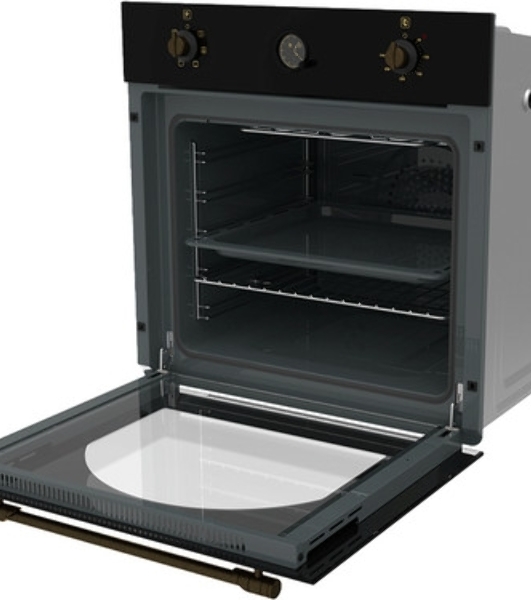 Духовой шкаф электрический NORDEN NRD 6000 BL RUSTIC черный